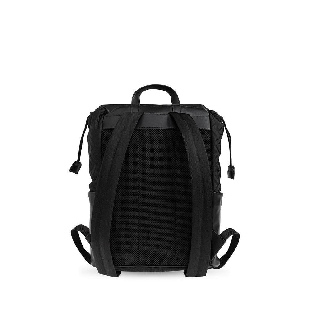 FENDI Flux Backpack Black Leather Men’s Backpack