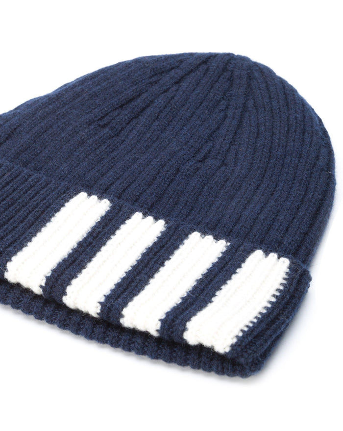 THOM BROWNE Diagonal Stripe Cashmere Beanie MKH009A 00011 415