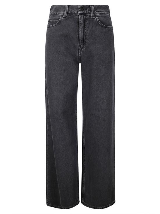 CARHARTT WIP Black Heavy Stone Wash Jane Denim Pants