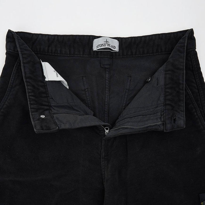 STONE ISLAND Men’s Moleskin Multi-Pocket Classic Pants Black