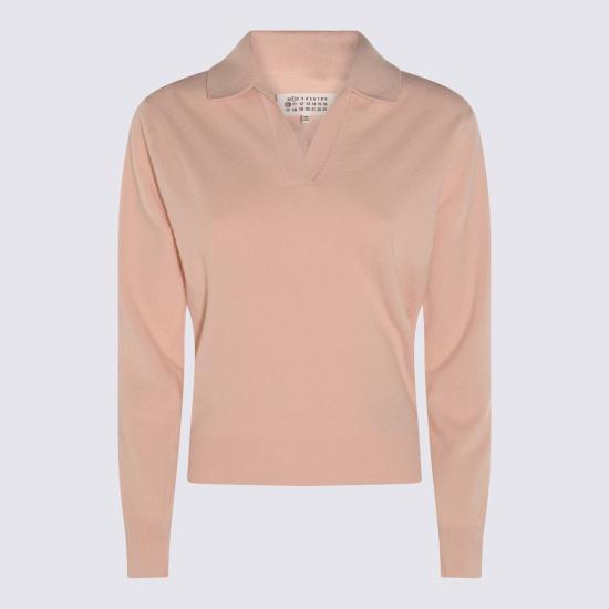 Maison Margiela Wool V-Neck Knit Sweater Black Women S51GL0063 M13144