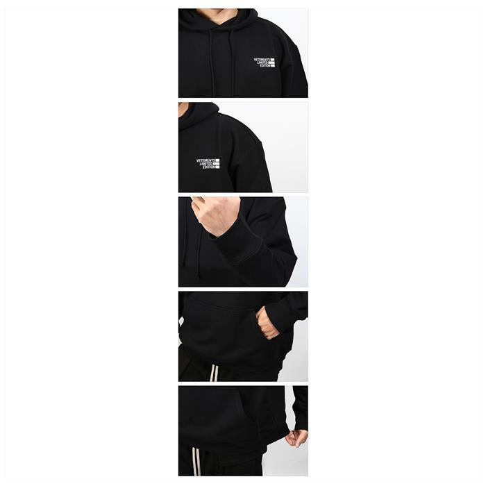 Vetements Limited Edition Logo Hoodie UE51TR730B BLK