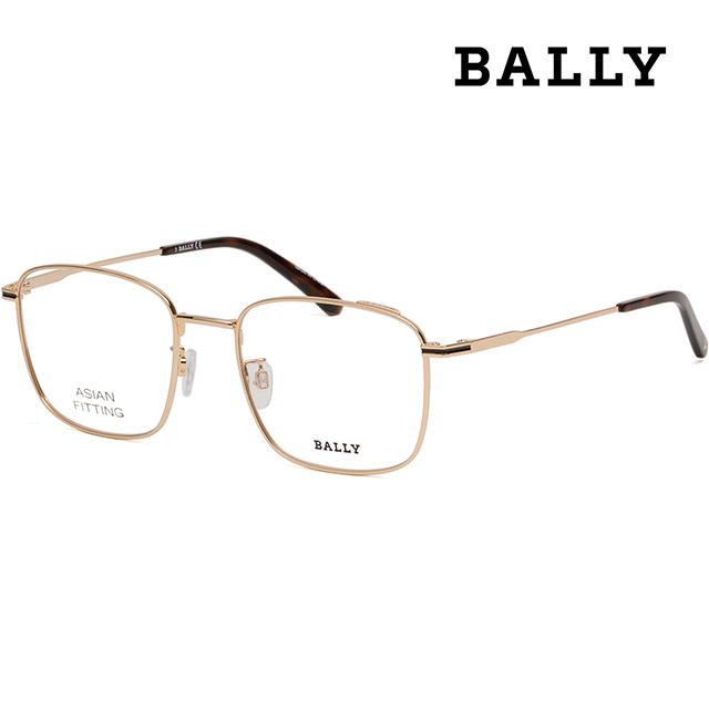BALLY Lightweight Gold Metal Asian Fit Eyeglass Frames Unisex BY5039D 030
