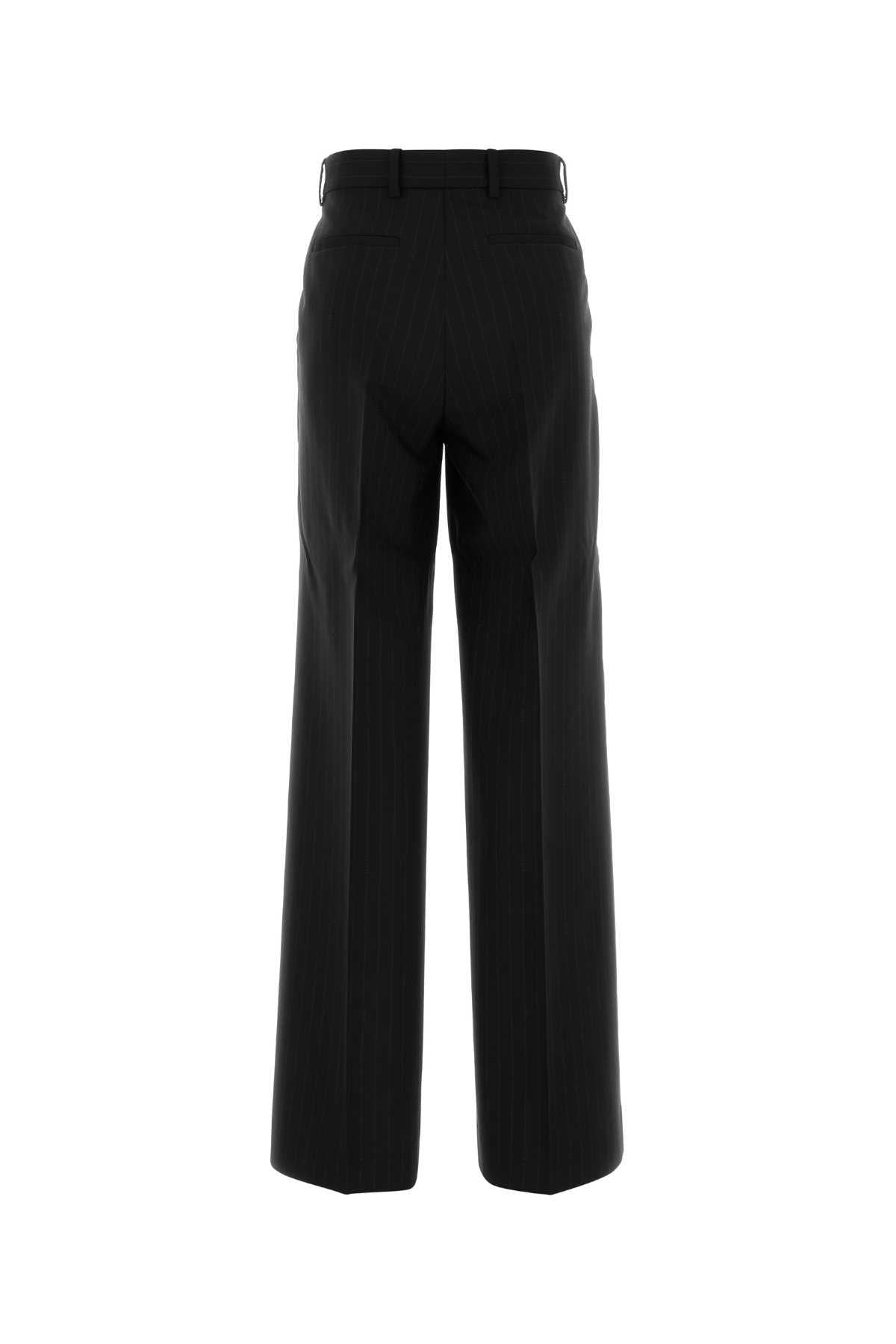 GUCCI Gray Wool Classic Trousers for Women