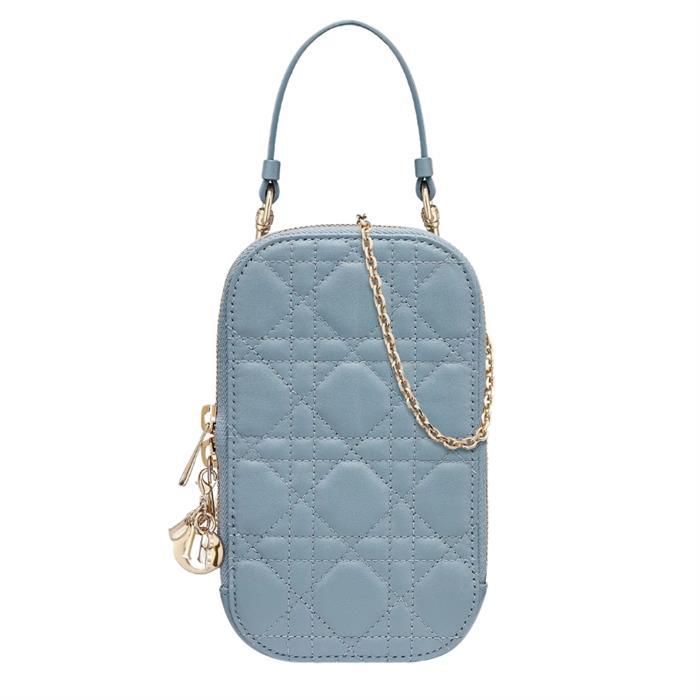 DIOR Lady Dior Call in Dior Phone Holder Shoulder Bag