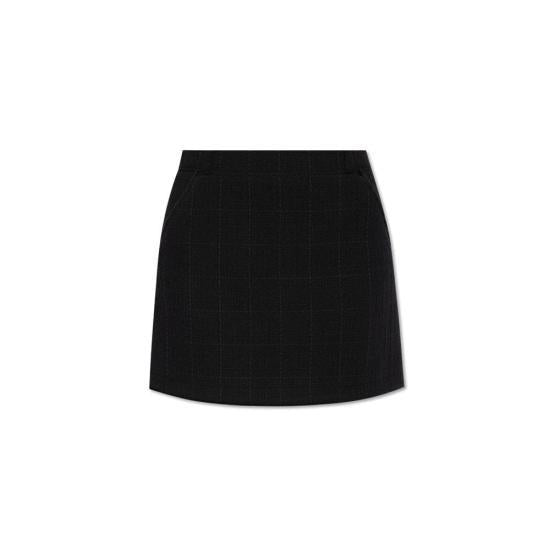 A.P.C. Black Mini Skirt COHAFF06431LZZ BLACK DOM
