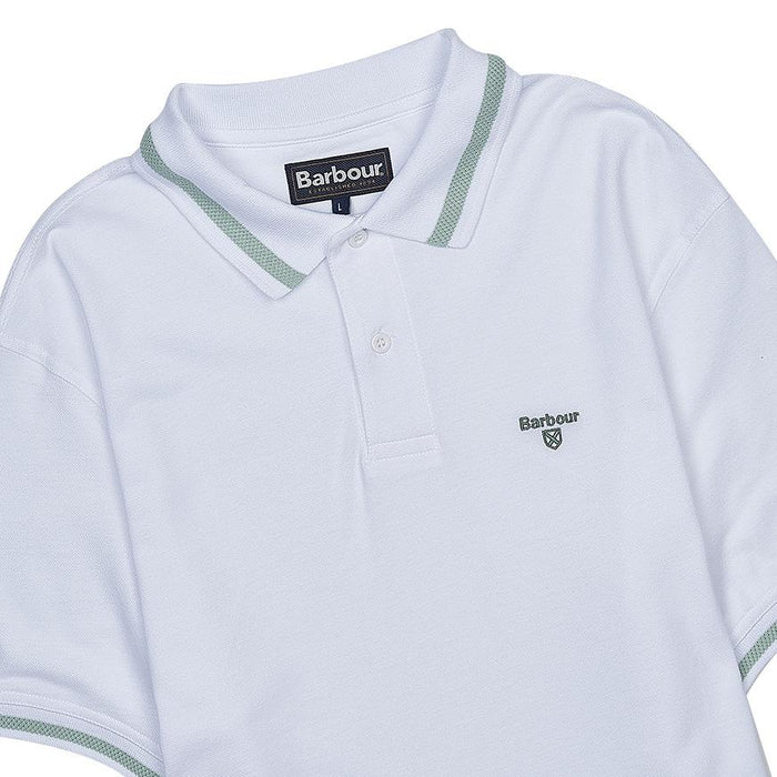 Barbour Lightweight Long Sleeve Polo Shirt for Men MML1451 WH11