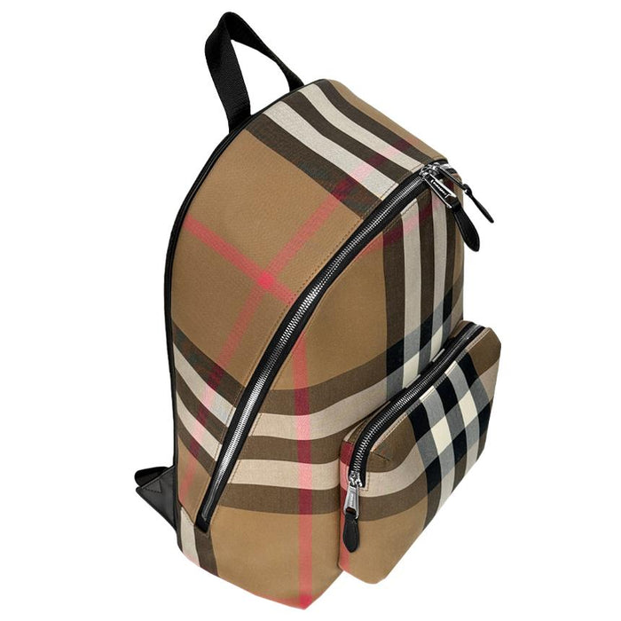 BURBERRY House Check Jeff Canvas Backpack Beige 80845501