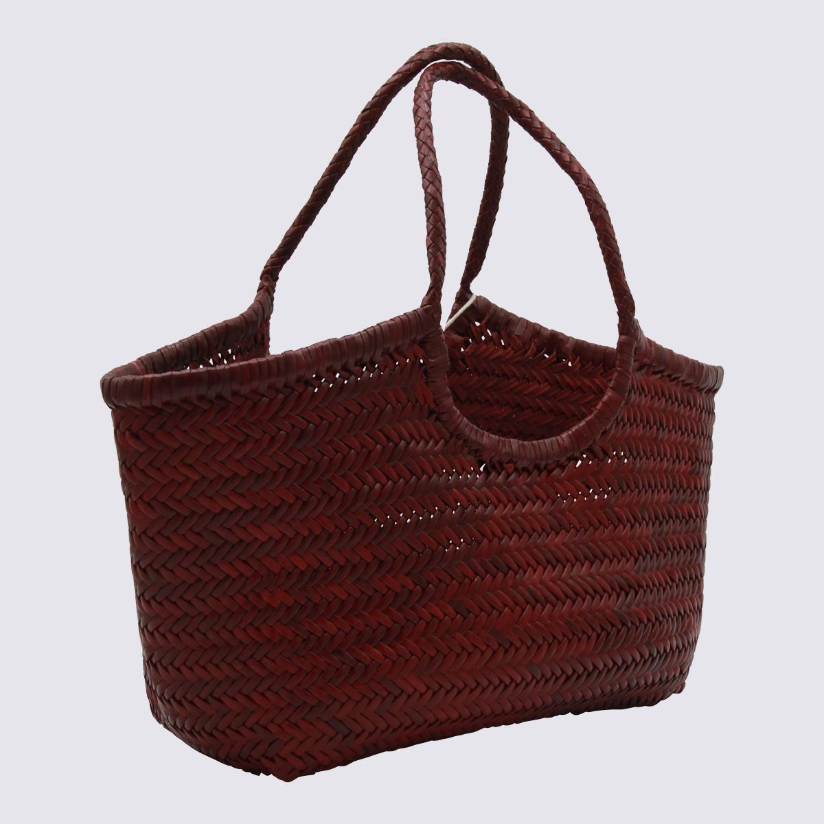 Dragon Diffusion BORDO Woven Leather Tote Bag