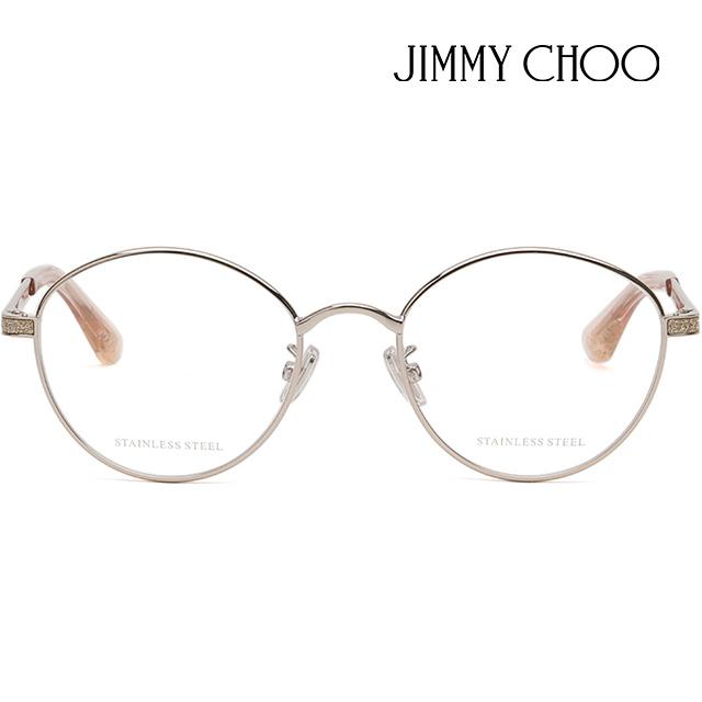 Jimmy Choo Round Metal Unisex Eyeglasses Frame JC246GK67