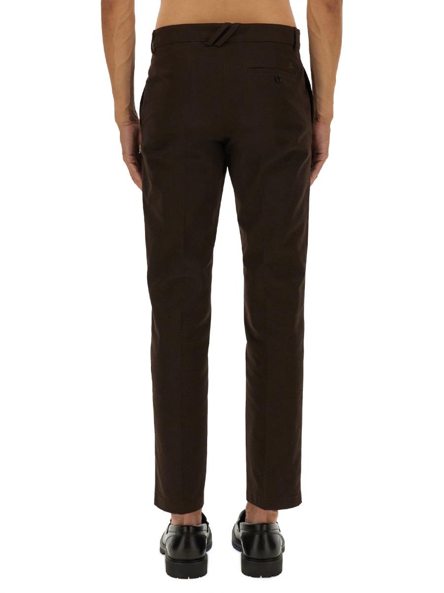 BURBERRY Black Wool Tailored Suit Pants for Men