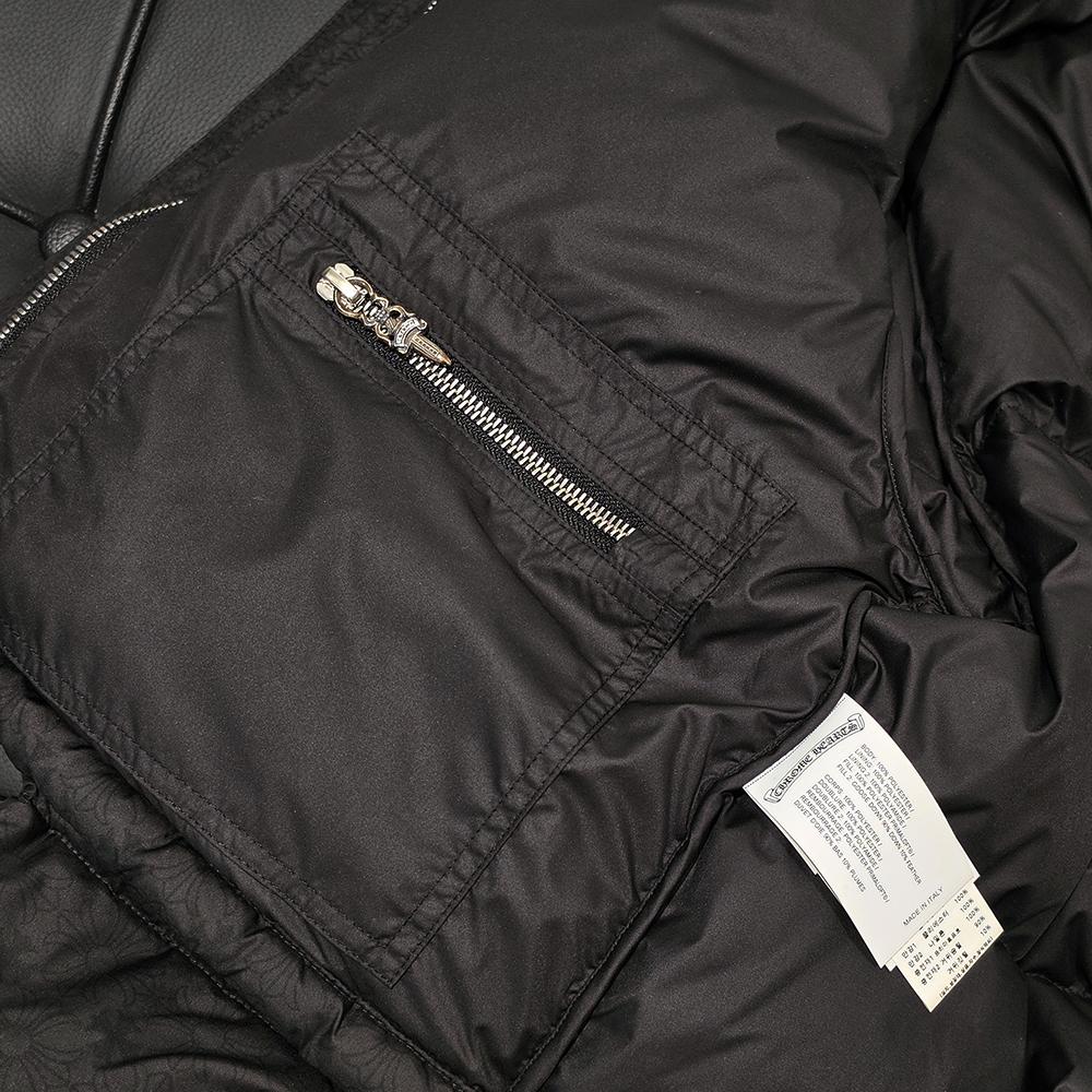 Chrome Hearts Black Cropped STIFF V2 Puffer Down Jacket Unisex