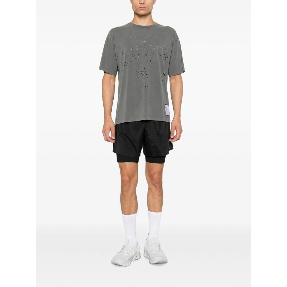 SATISFY Black Short Sleeve T-Shirt for Men