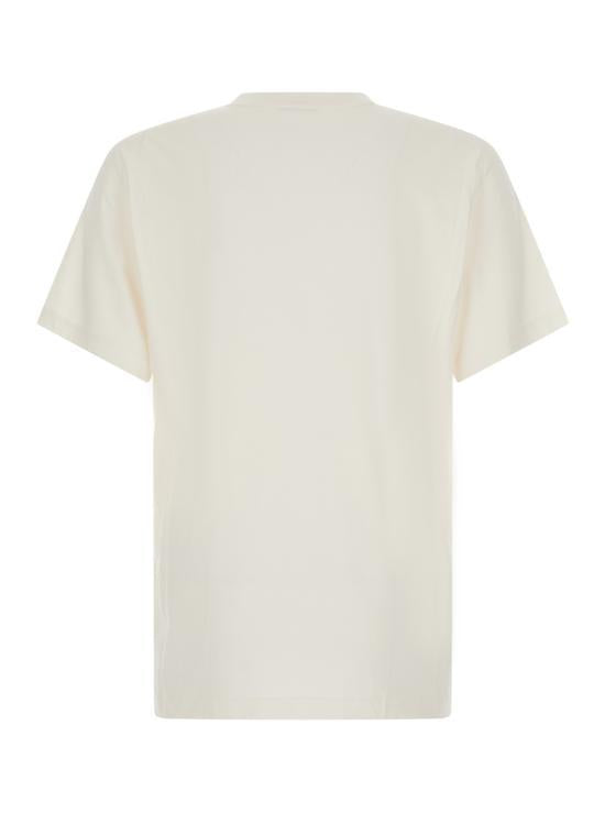 Moncler White Cotton Short Sleeve T-Shirt for Men