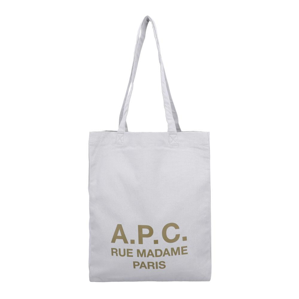 A.P.C. Unisex Canvas Tote Bag M67064 LAB LIGHT GREY