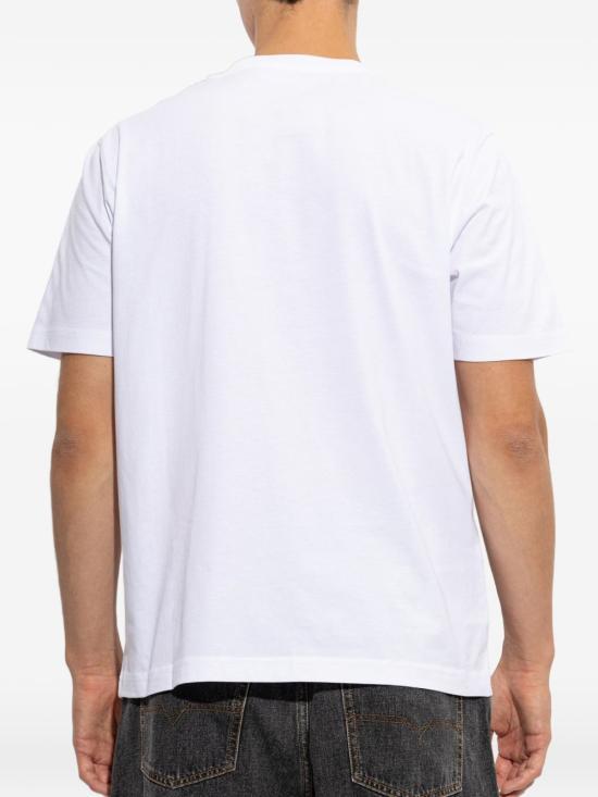 DIESEL Men’s Short Sleeve T-Shirt Black Cotton Crewneck