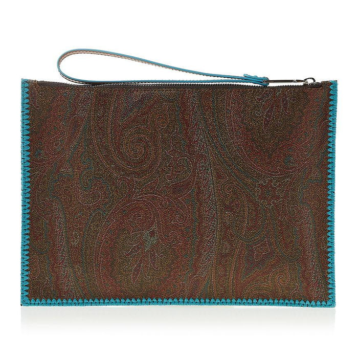 Etro Women’s Paisley Leather Clutch Bag