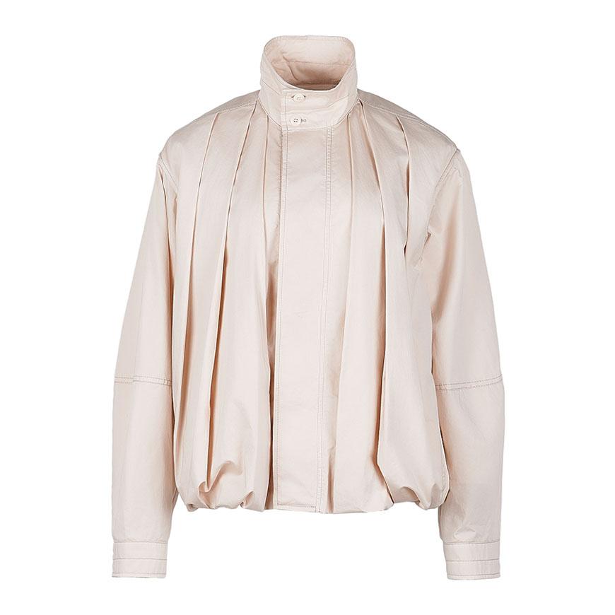 Lemaire Women’s Soft Pleated Blouson Jacket White