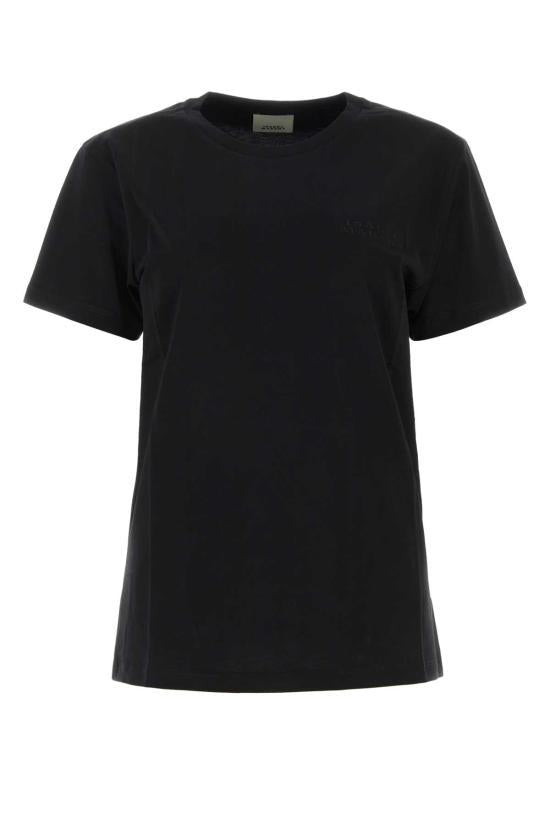 Isabel Marant Black Short Sleeve T-Shirt TS0103FAA2 N44I01
