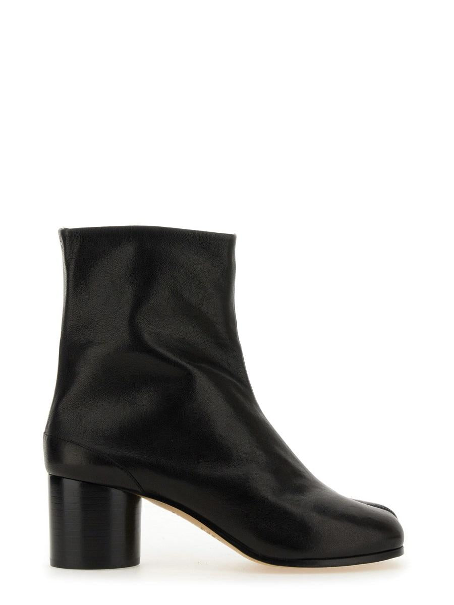 Maison Margiela Black Leather Ankle Boots