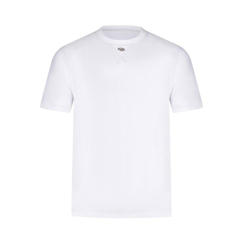 DIESEL Oval D Logo Men’s Short Sleeve T-Shirt White Cotton