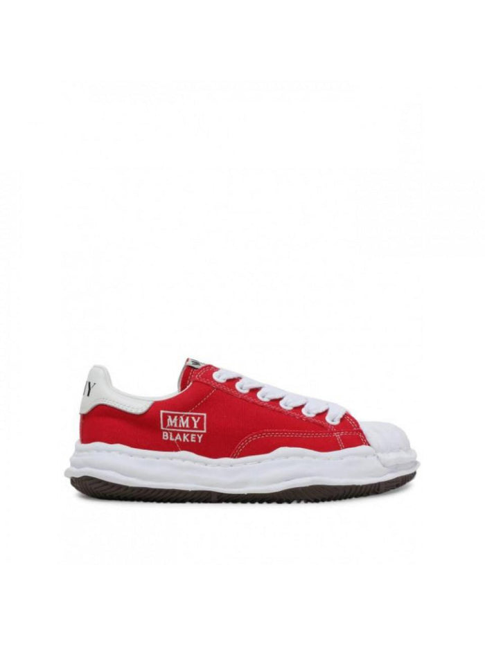 Maison Mihara Yasuhiro Women's Blakey Red Canvas Low Top Sneakers