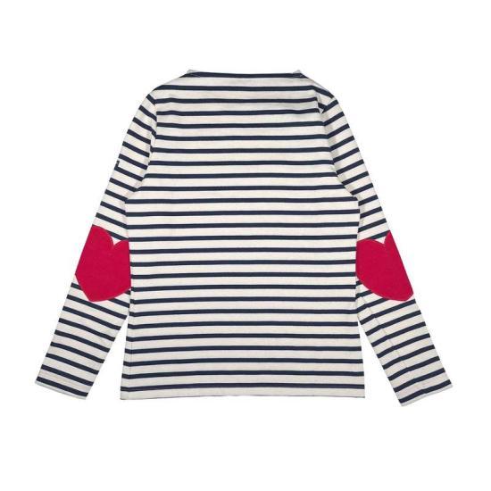 Saint James Long Sleeve Sweatshirt Top 864950 ECRU MARINE DOM