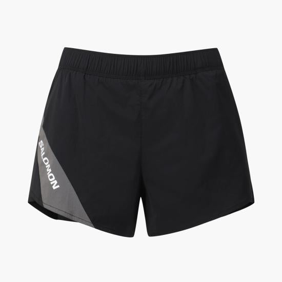 SALOMON Black Running Shorts Women’s S262002 RPH51 BLK