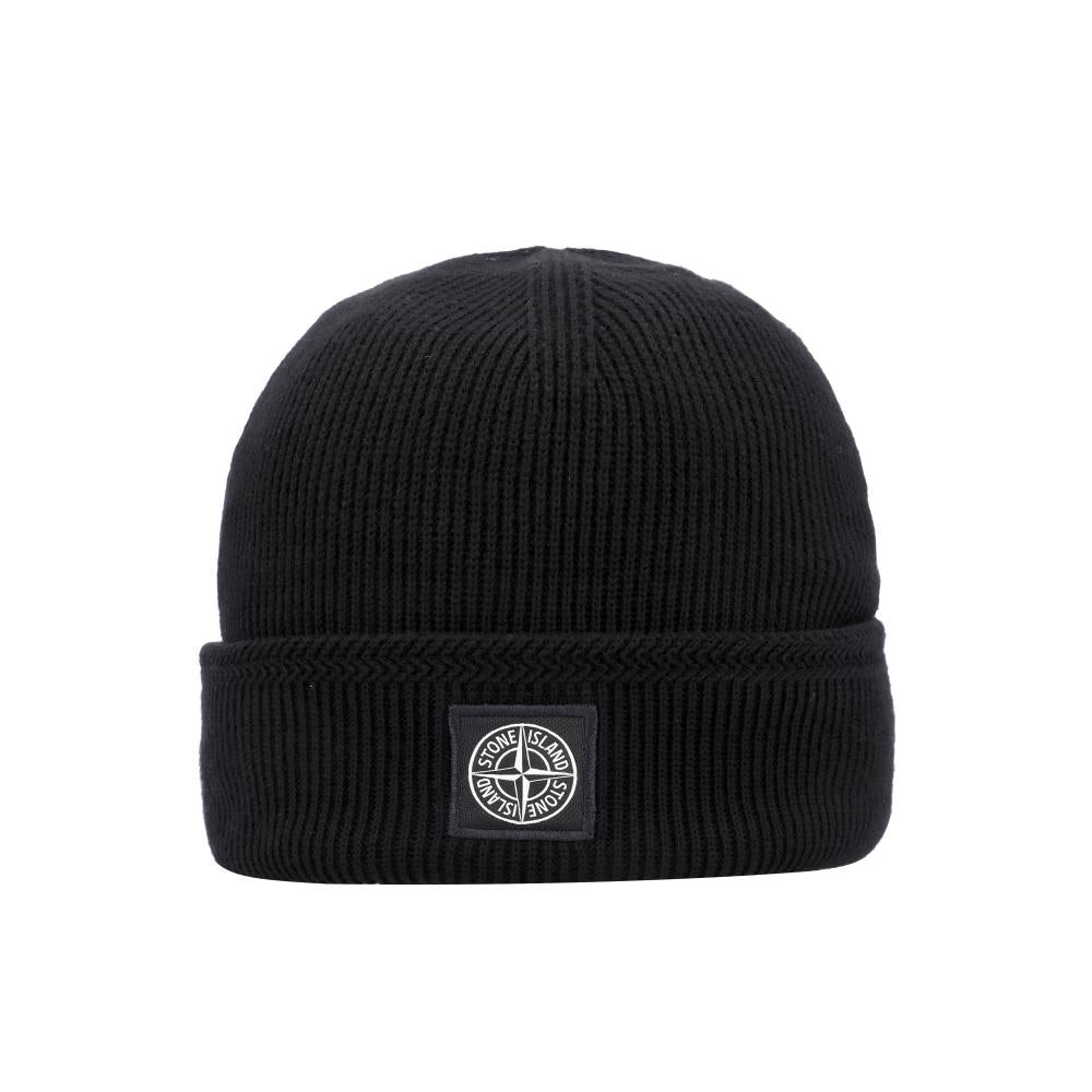 STONE ISLAND Rib Soft Organic Logo Patch Beanie for Men L1S15N100102 S00D7 V0029