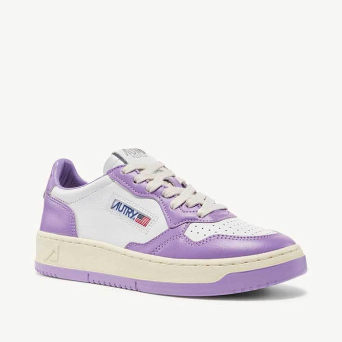 AUTRY Medalist Low Leather Sneakers Women White/Beige