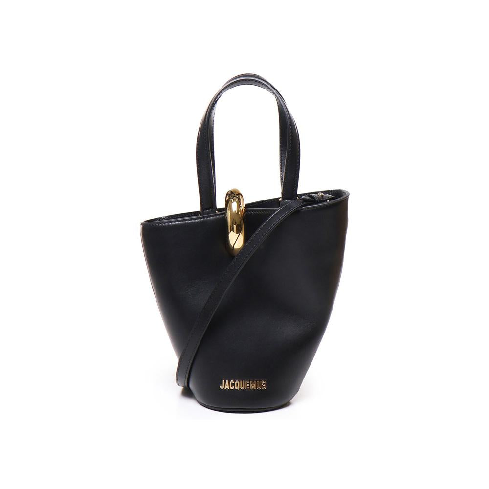JACQUEMUS Le Petit Bambola Leather Tote Shoulder Bag 243BA389 3173 990