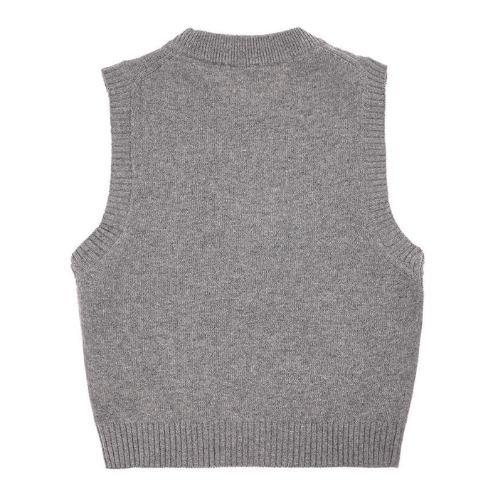 GANNI Women’s Graphic Wool Knit Vest