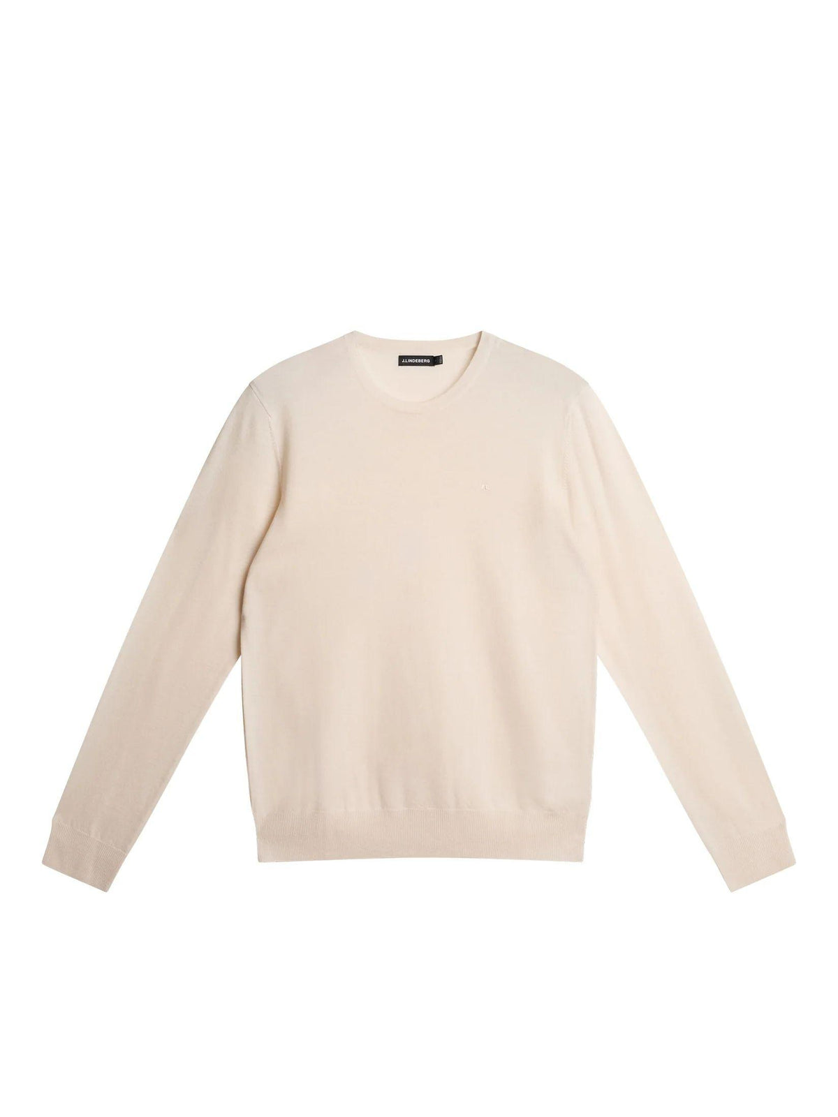 J LINDEBERG Merino Light Slim Fit White Zip-Up Sweater Knit for Men