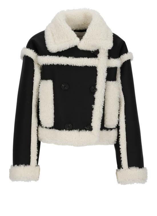 STAND STUDIO Shearling Faux Fur Jacket for Women 61090901089100 DOM