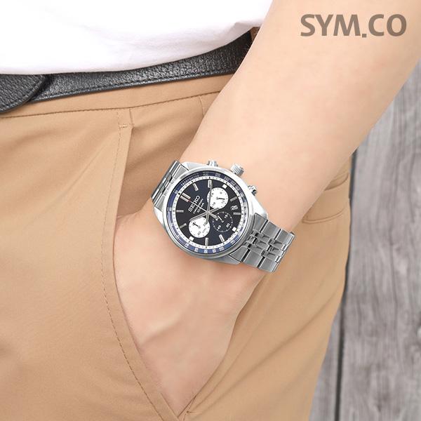 Seiko Chronograph Tachymeter 100m Water Resistant Men’s Metal Watch