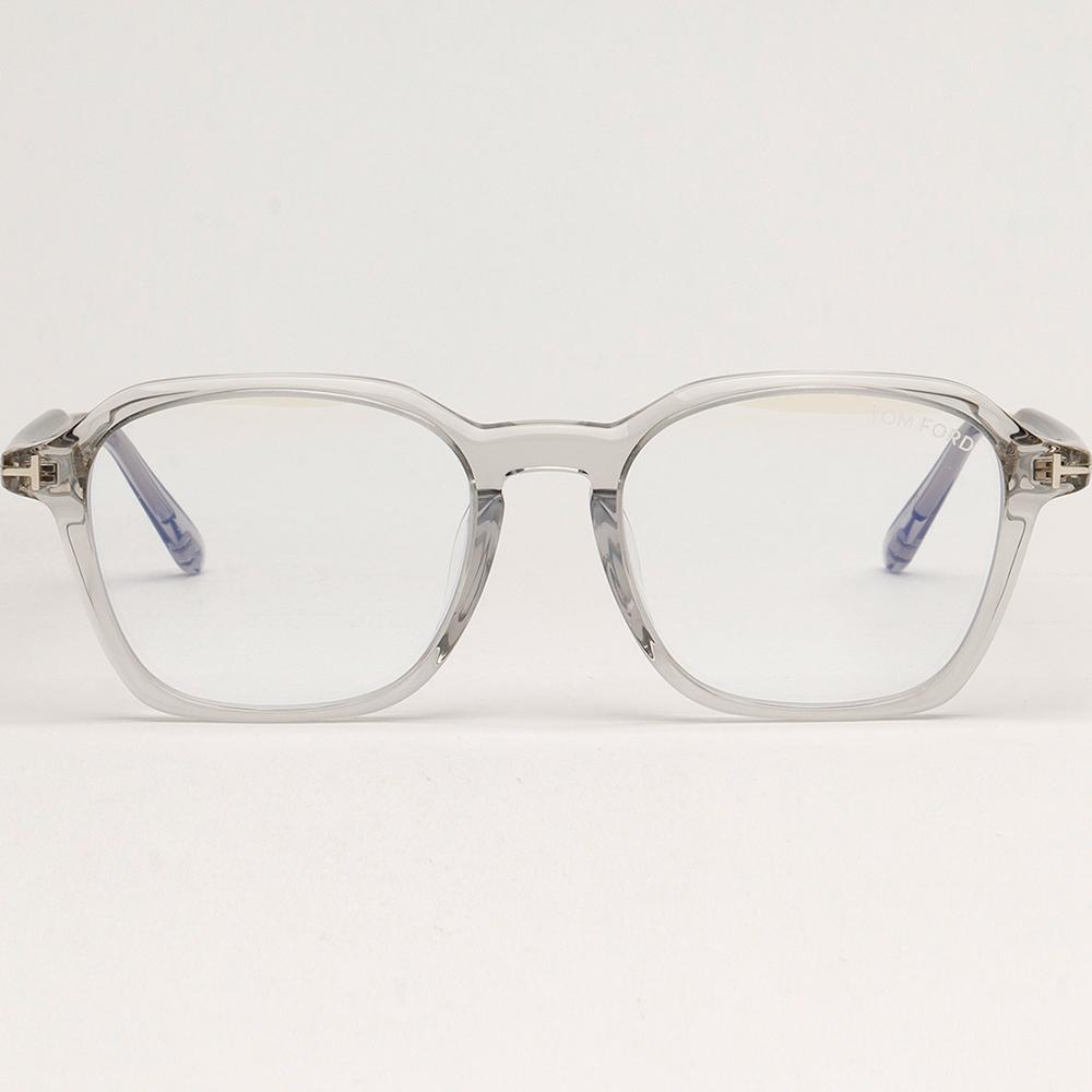 TOM FORD Clear Acetate Blue Light Blocking Unisex Eyeglasses TF6101 DB 020