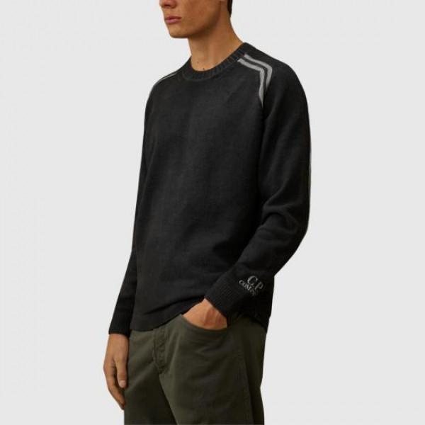 CP Company Cotton Chenille Double Cold-Dye Crewneck Sweater
