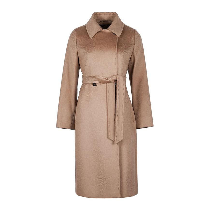 Max Mara Wool Blend Vicolo Double-Breasted Coat Black Women’s