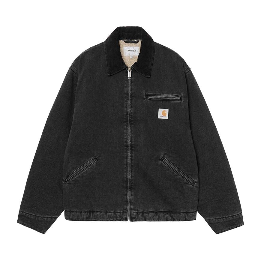 CARHARTT WIP Men’s OG Detroit Jacket Black Canvas Workwear