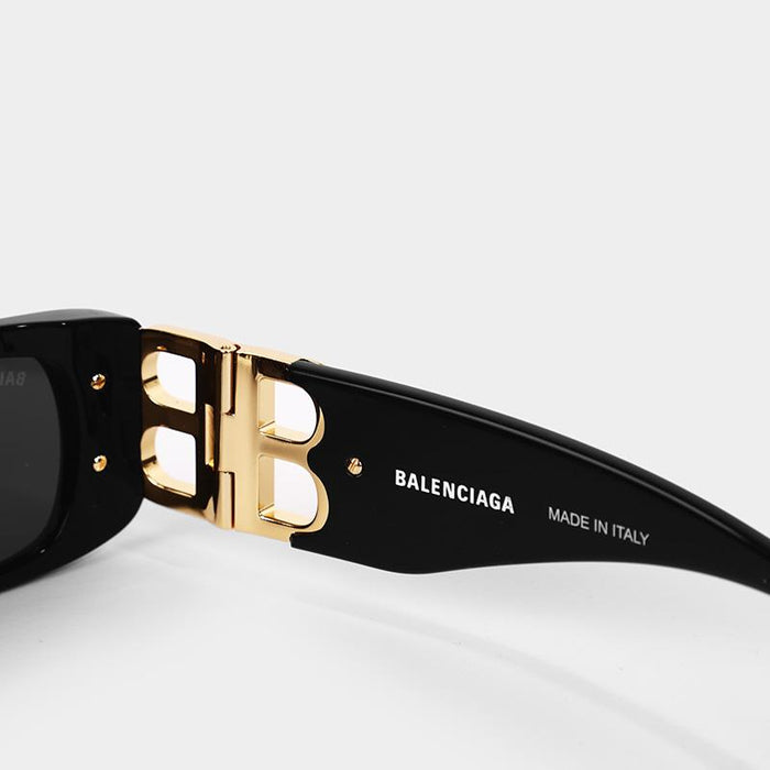 BALENCIAGA Dynasty Rectangle Sunglasses Black
