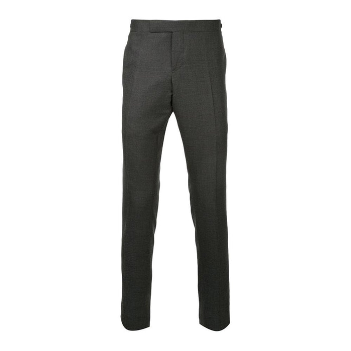 THOM BROWNE Super 120s Twill Low Rise Pants Dark Gray Classic Pants