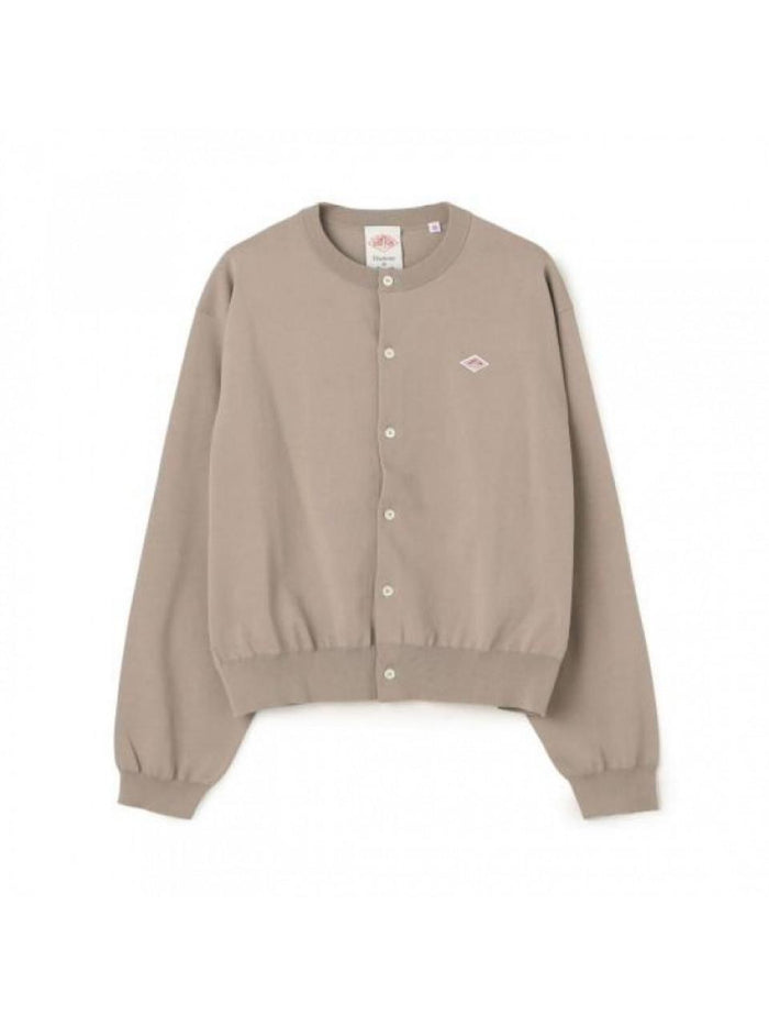 DANTON Jersey Knit Crew Neck Cardigan DTD0137 YSD GREY