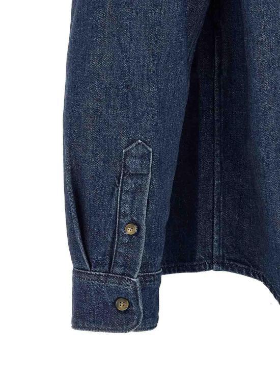 A.P.C. Men's Long Sleeve Shirt COHAL H12651 IAI INDIGO DOM