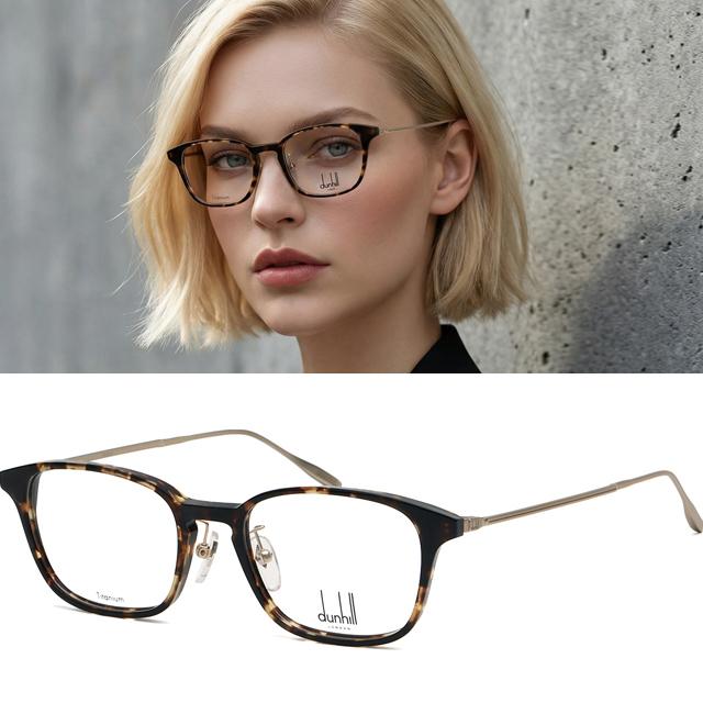 Dunhill Titanium Square Acetate Eyeglass Frames Unisex VDH121 0909