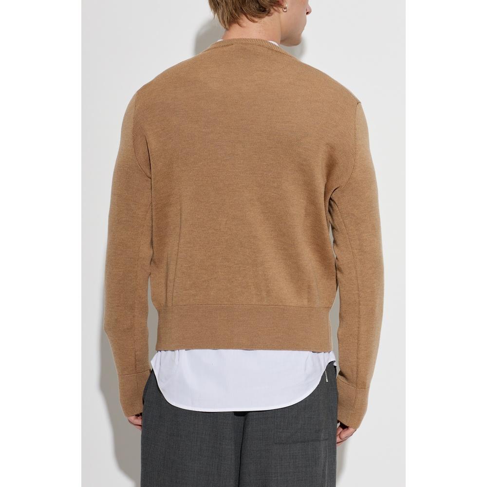 AMI Merino Wool Men’s Cardigan Black