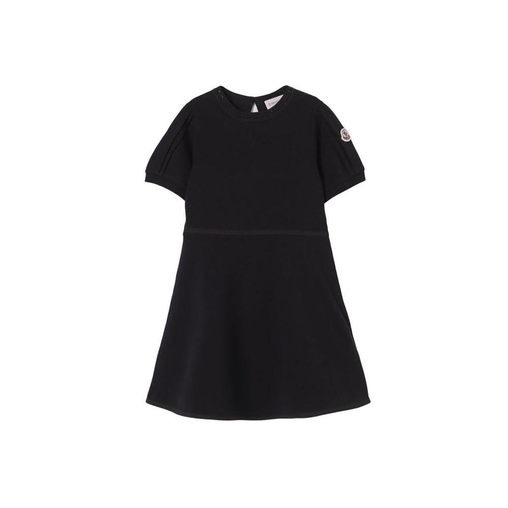 Moncler Kids Women Logo Patch Midi Dress 8I000 08 89ALK 999