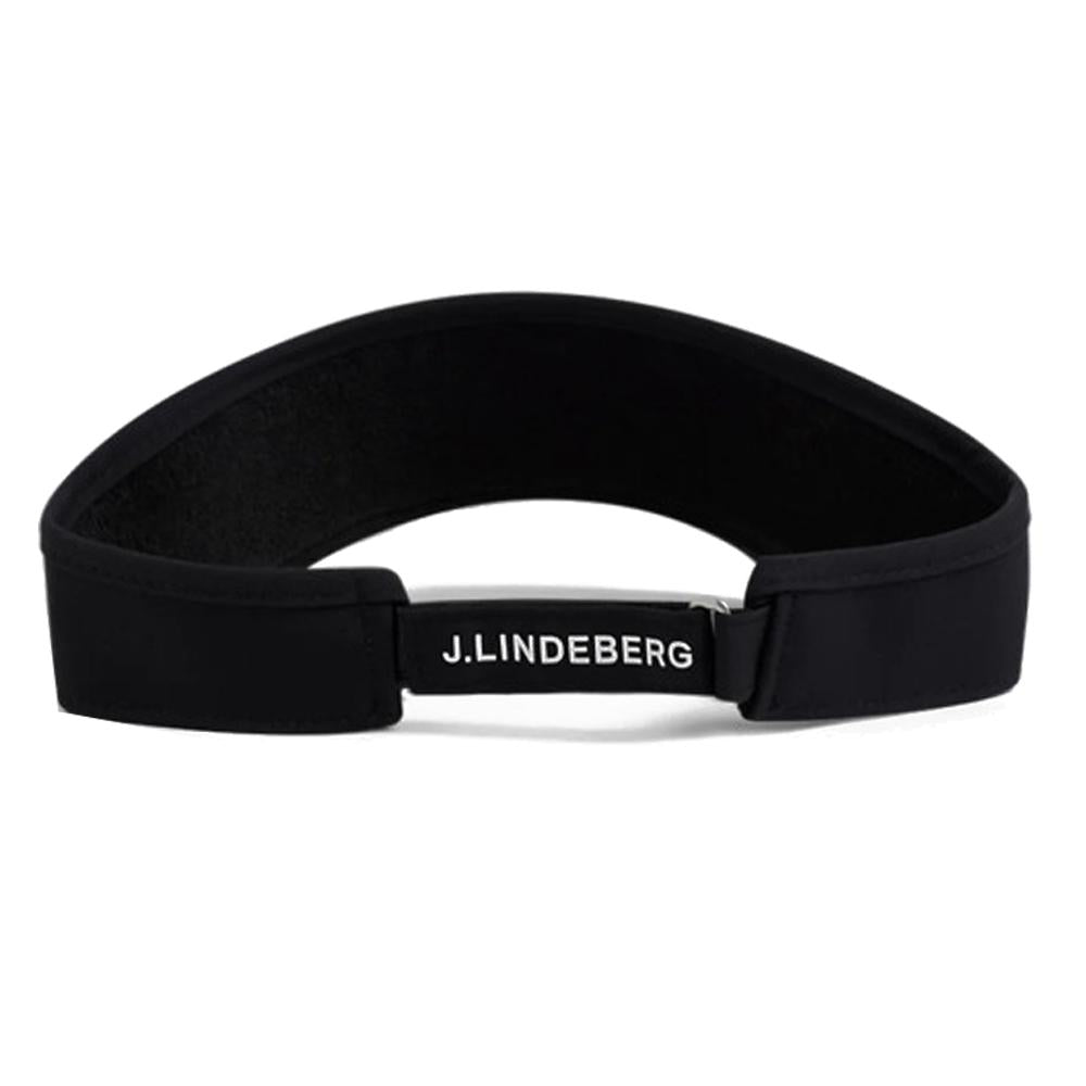 J LINDEBERG YADA Logo Patch Golf Sun Visor Black