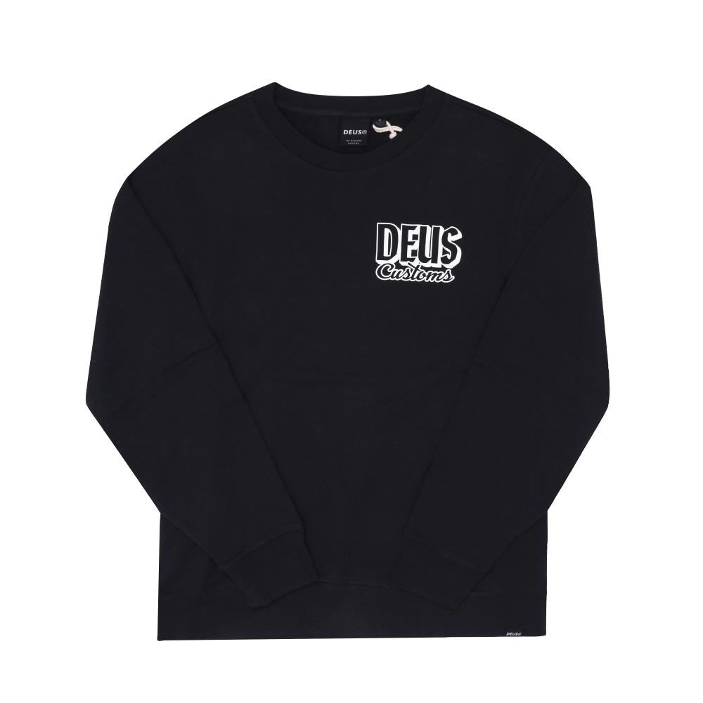 Deus Ex Machina Ever Seen Men’s Crewneck Sweatshirt DMF248626 BLK