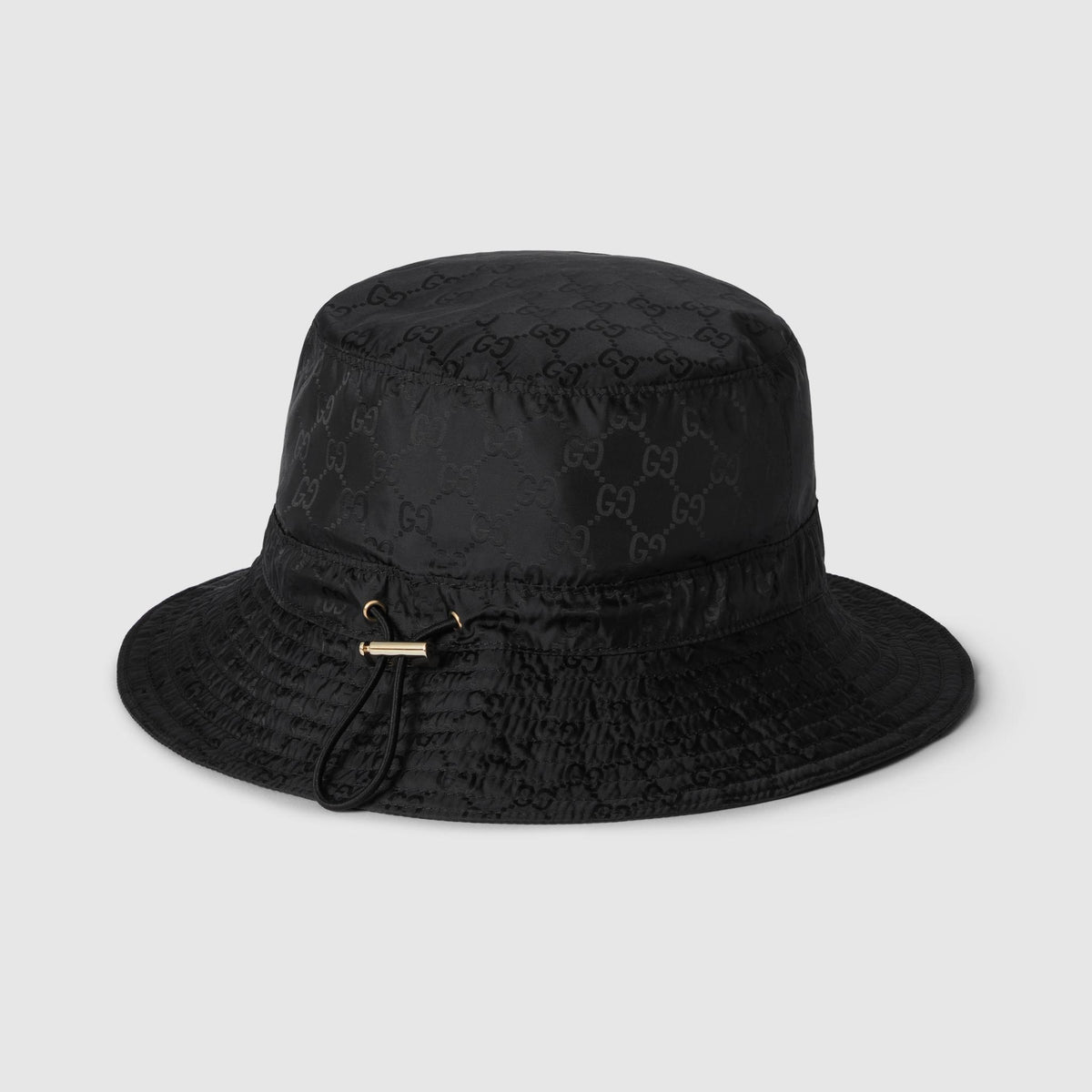 GUCCI Wool Blend Check Bucket Hat