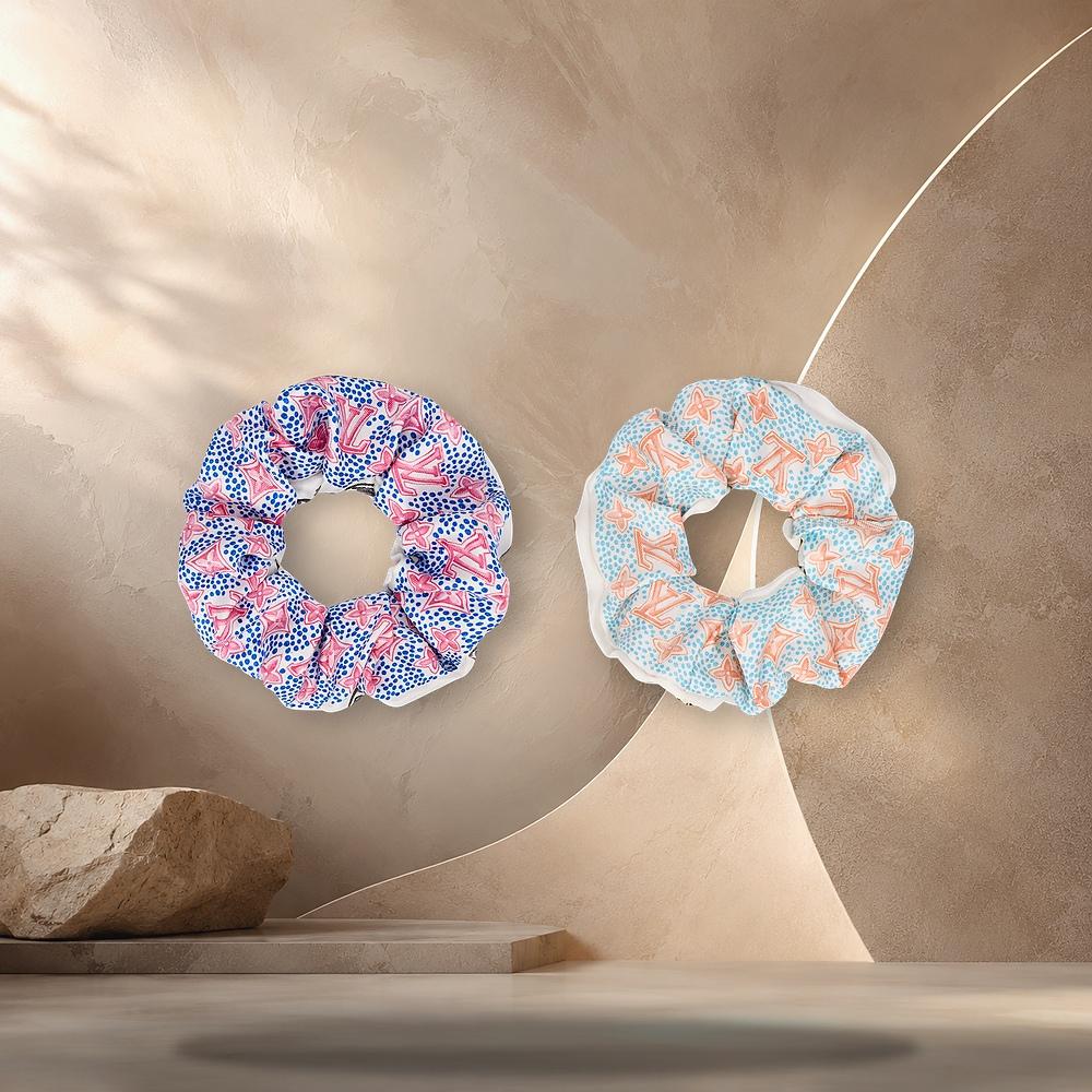 Louis Vuitton Summer Garden Scrunchie Set Multicolor Hair Accessories M98409